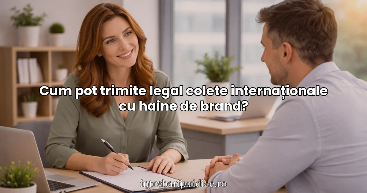 Cum pot trimite legal colete internaționale cu haine de brand?