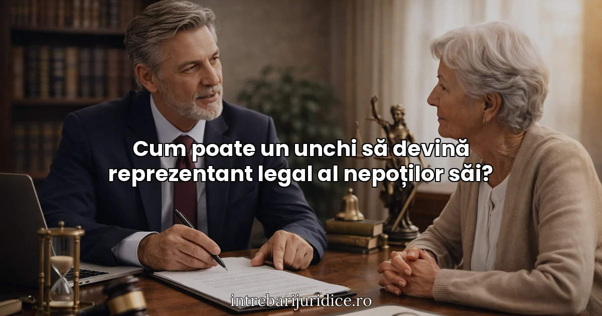 Cum poate un unchi să devină reprezentant legal al nepoților săi?