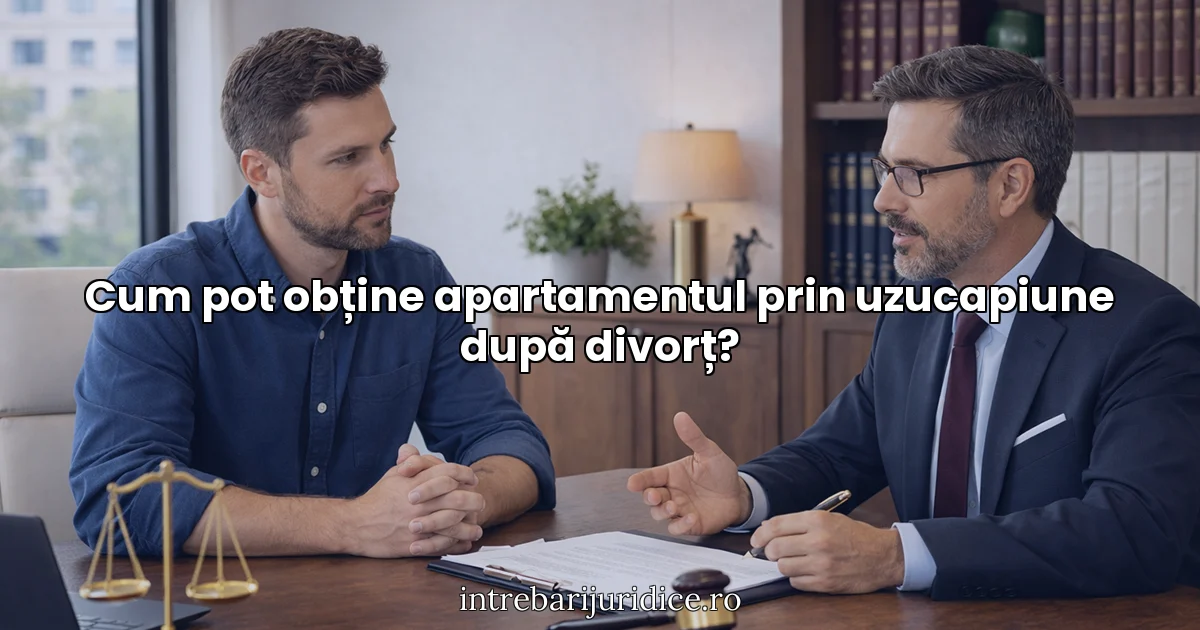 Cum pot obține apartamentul prin uzucapiune după divorț?