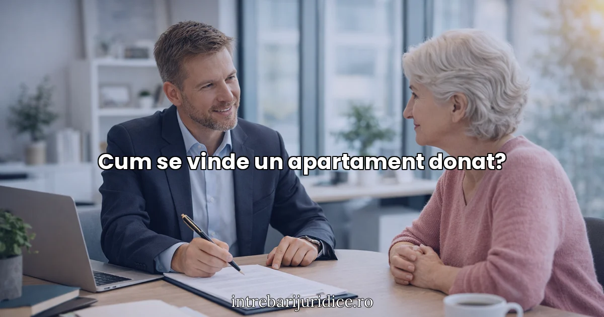 Cum se vinde un apartament donat?