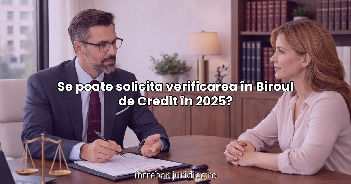 Se poate solicita verificarea în Biroul de Credit în 2025?