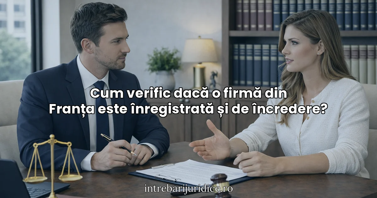 Cum verific dacă o firmă din Franța este înregistrată și de încredere?