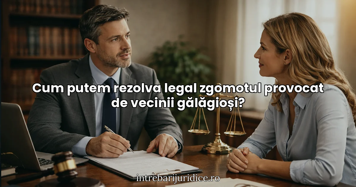 Cum putem rezolva legal zgomotul provocat de vecinii gălăgioși?