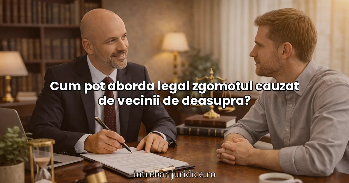 Cum pot aborda legal zgomotul cauzat de vecinii de deasupra?